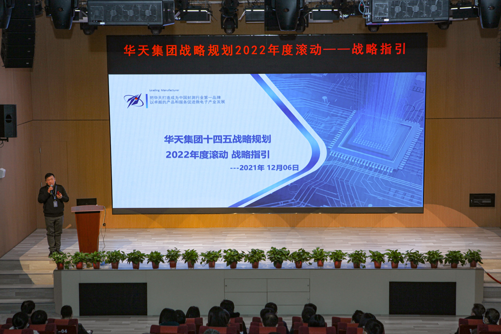 今年会微电召开华天集团战略规划2022年度滚动-战略指引宣贯大会